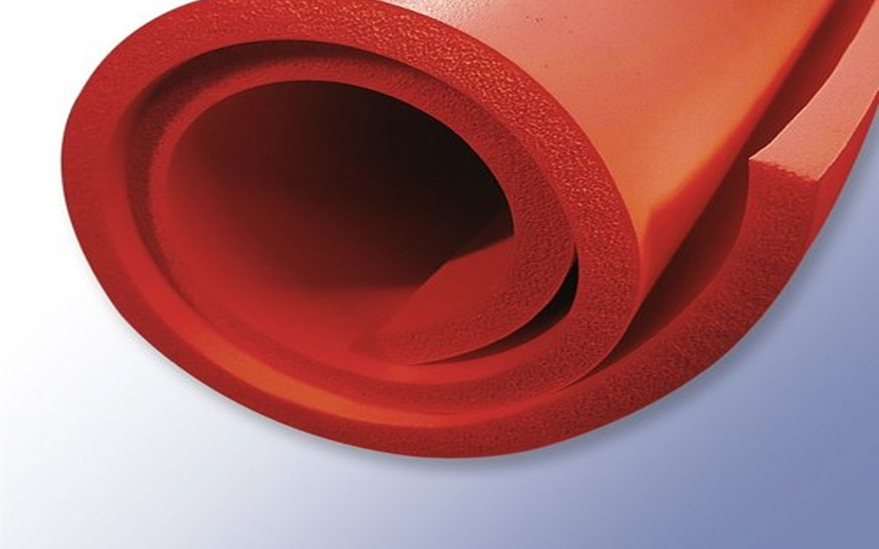 Nhựa Silicon xốp cuộn đỏ chịu nhiệt dày 8 ly